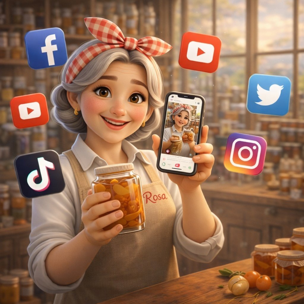 Contenuti Social - Rosa gestisce i social